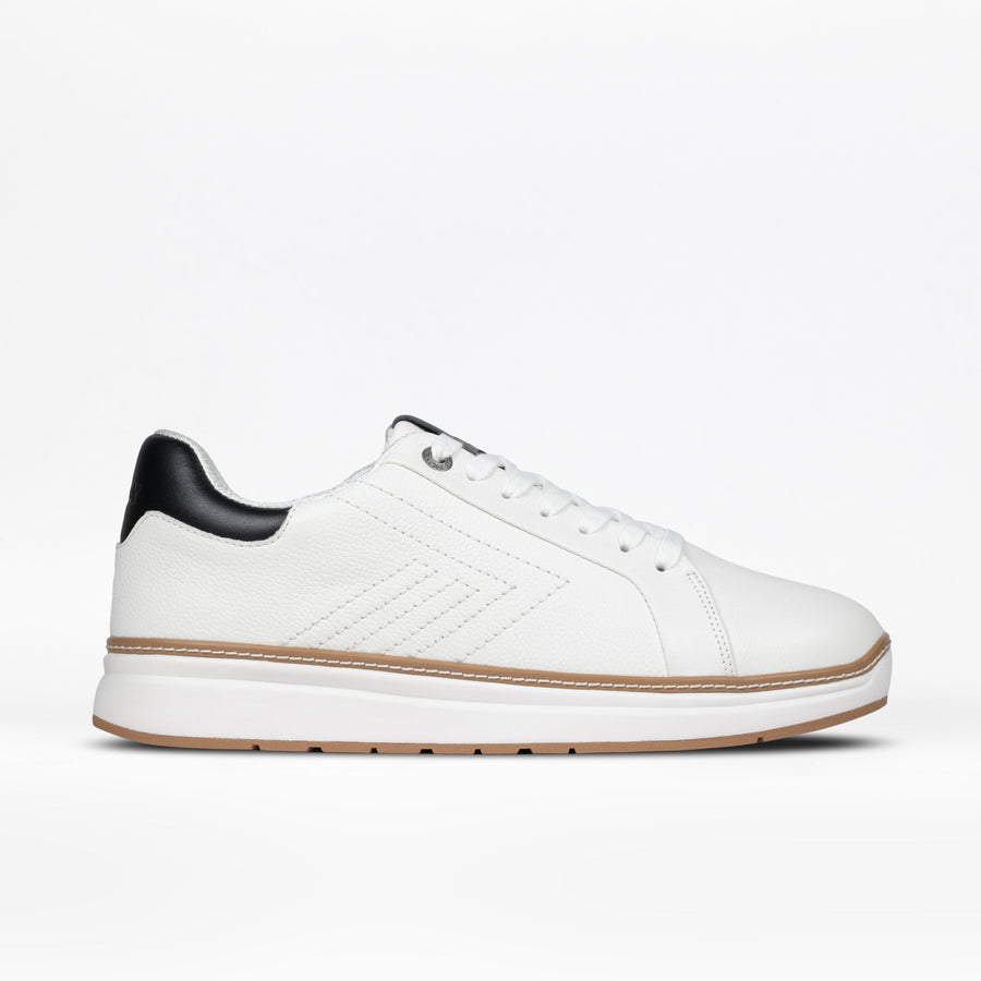 Men's White Leather BILLY Comfort Luxe