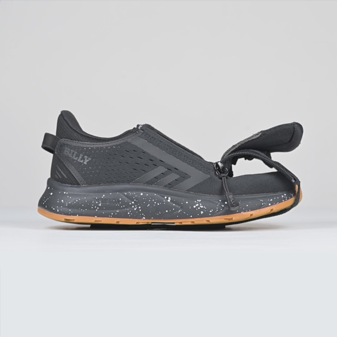 Black/Black/Gum BILLY Sport Inclusion DZ1 — BILLY Footwear product video