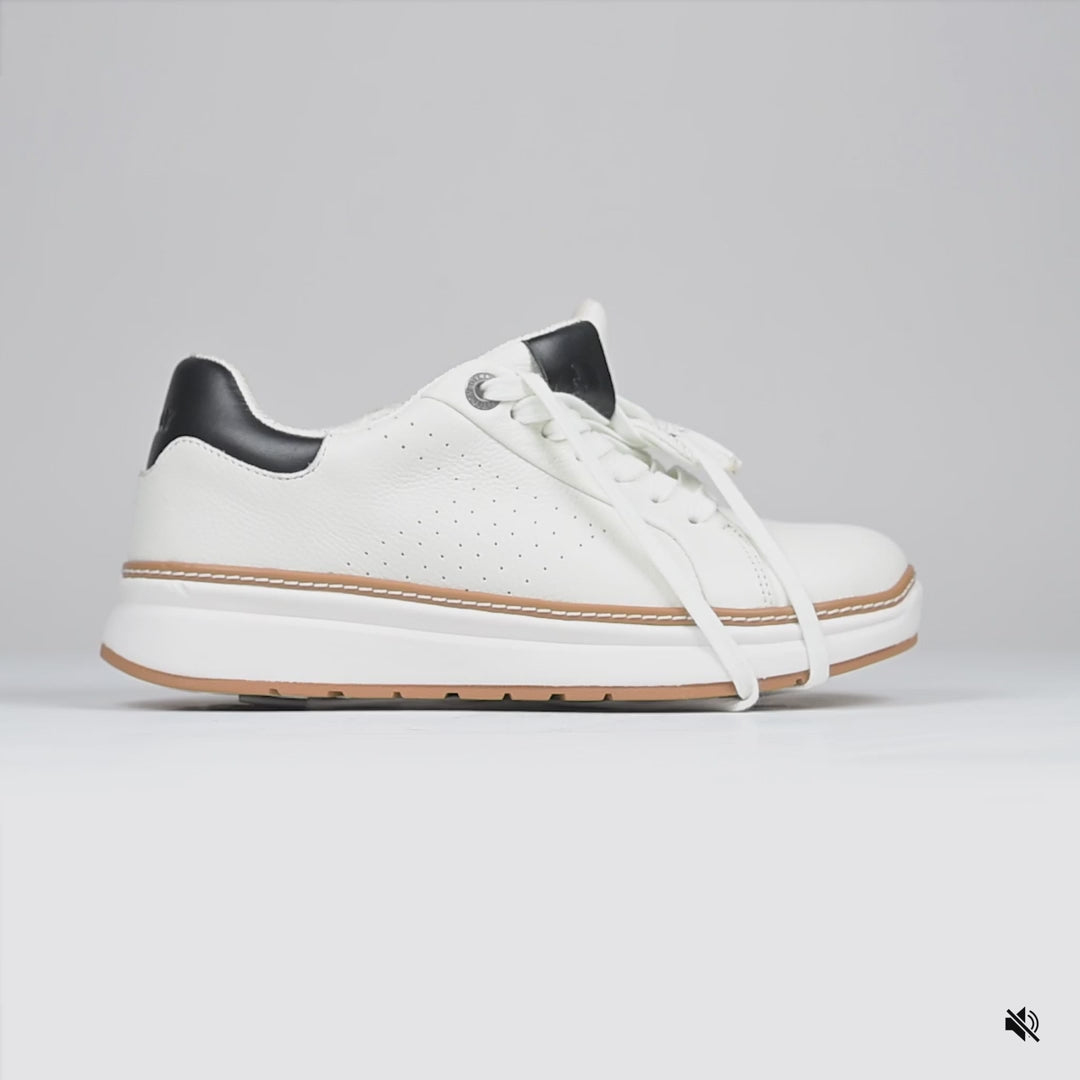 Women's White Leather BILLY Comfort Luxe — BILLY Footwear product video
