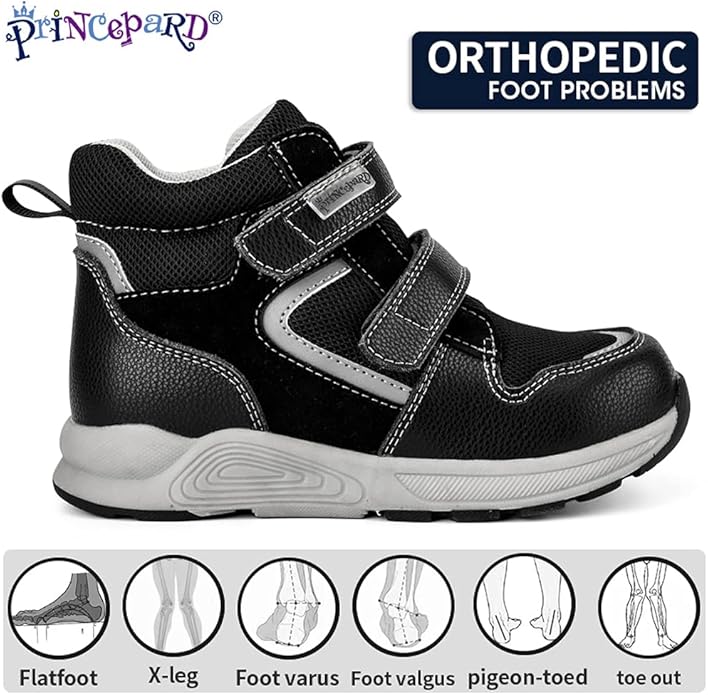 Princepard Children Orthopedic Shoes – Black – image 1